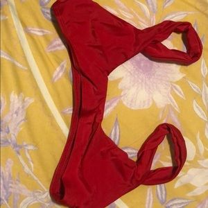 Red bikini top